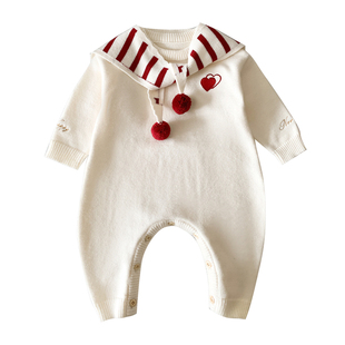 婴儿冬装衣服满月宝宝冬季连体衣a类外出抱抱服小月龄2025爬爬服