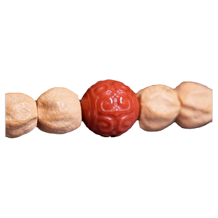 天然南红回纹圆珠子散珠单颗 星月配饰顶单珠配珠串珠diy饰品配件