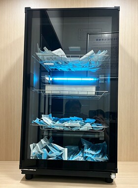 牙科器械紫外消毒机手机器工具收纳柜小型齿科消毒柜