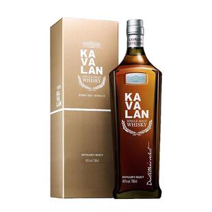 KAVALAN金车噶玛兰威士忌珍选1号2号波特波本层丰雪莉桶台湾洋酒
