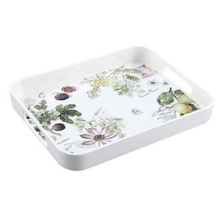 高级感密胺托盘长方形提手家用水杯收纳厨房餐具茶盘客厅茶杯拖盘