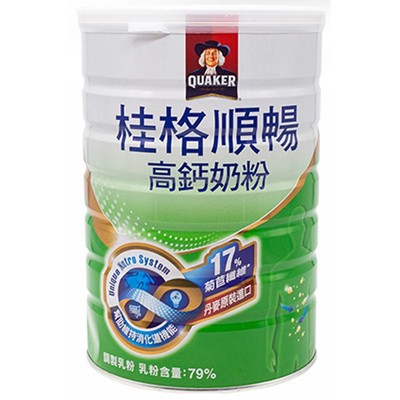 Quaker桂格膳食纤维高钙脱脂牛奶