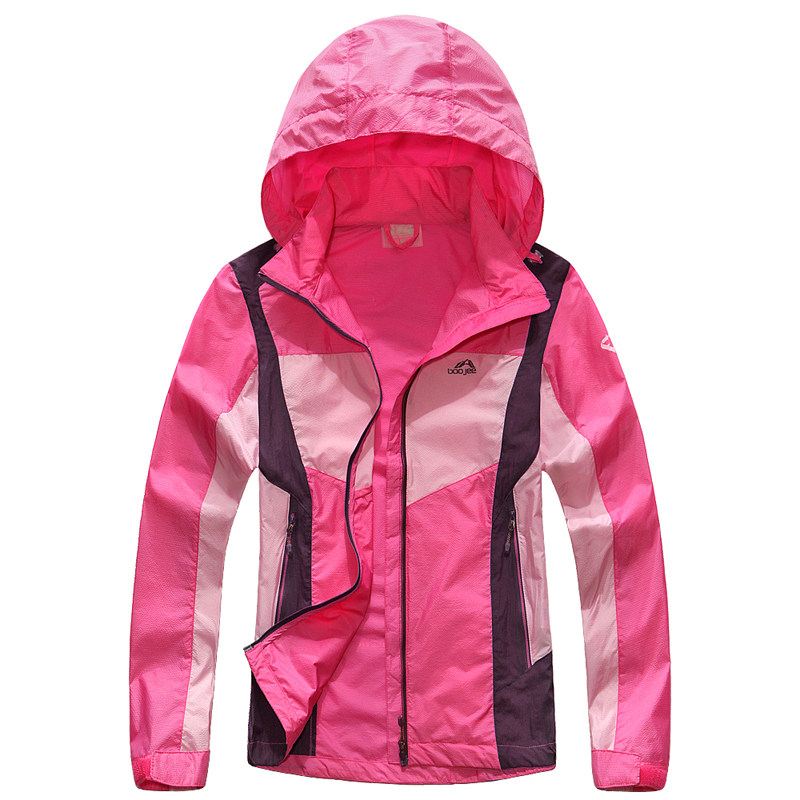 夏季户外拼色风衣速干登山服