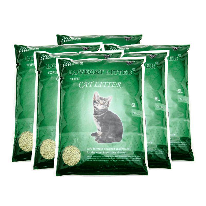 lovecat绿茶无尘结团豆腐猫砂