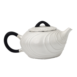 恋物志银器纯银999银壶泡茶壶日式纯手工一张打哑光面茶具 沙丘