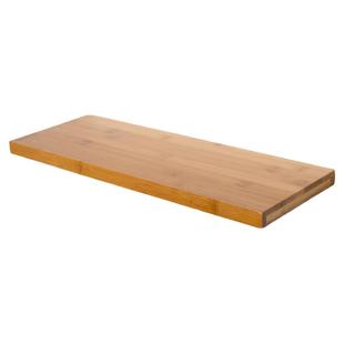 墙上置物架实木一字隔板客厅墙面壁挂书花架厨房免打孔搁板竹北欧