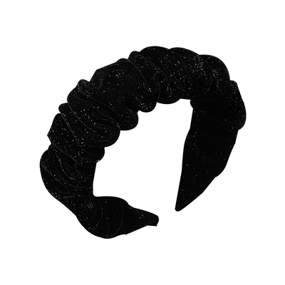 2025新款黑色丝绒发箍女发卡气质头箍高颅顶宽边发捆高级感头饰冬