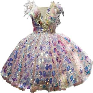 欣入荷儿童礼服短款公主裙新年女童主持花童宴会生日走秀演出服