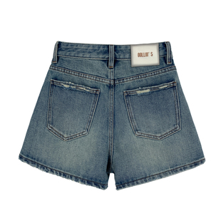 【现货】西草儿6006牛仔短裤女夏热裤高腰显瘦宽松薄款a字阔腿裤