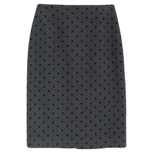 FANLE STUDIOS【重磅推荐】定制波点羊毛加厚保暖高腰中裙半身裙