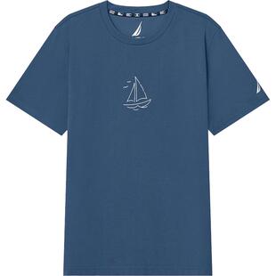【父亲节礼物】NAUTICA/诺帝卡男装夏季凉感趣味印花短袖T恤