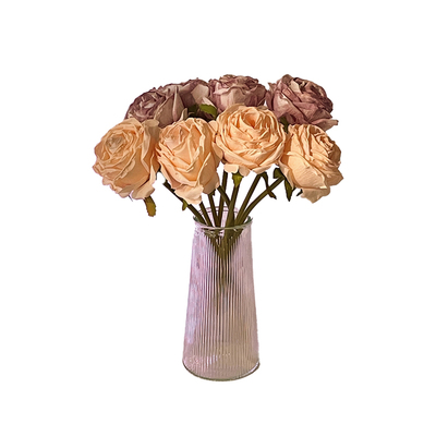 永生花玫瑰仿真花房间装饰摆件