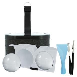 威士忌高透明冰球模具硅胶无气泡制冰盒酒吧老冰家用冰块冰格