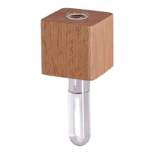 实木插花器创意试管插花器冰箱贴磁贴留言固定磁力贴水培植物花瓶