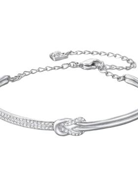 进口D色莫桑石蝴蝶结手镯