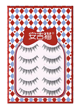 安吉猫整条太阳花假睫毛