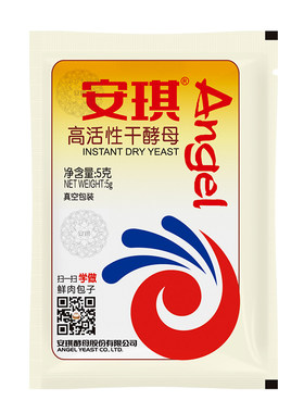 安琪真空包装低糖高活性酵母粉5g