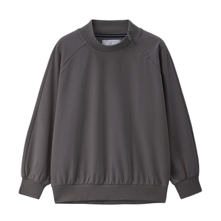 佐丹奴卫衣女春季新款双面布套头衫立领插肩斜拉链上衣女13325756