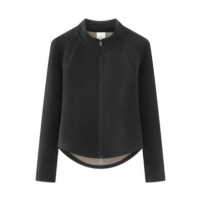 立领瑜伽服显瘦舒适运动休闲上衣