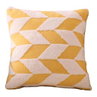 轻奢柔软毛绒抱枕套不含芯客厅沙发靠枕办公室靠背垫床头车用靠垫