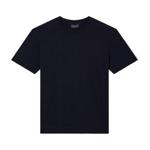 EMPORIO ARMANI/阿玛尼26年春夏新款男女情侣圆领短袖正肩纯棉T恤