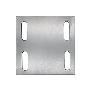 120*120镀锌预埋板钢板铁板四孔钢管底座圆孔护栏钢结构焊接连接