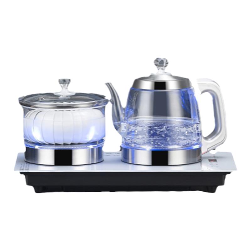 开品双上水飞边全自动烧水壶茶具