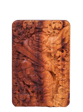 雷击桃木钟馗吊坠招财转运护身