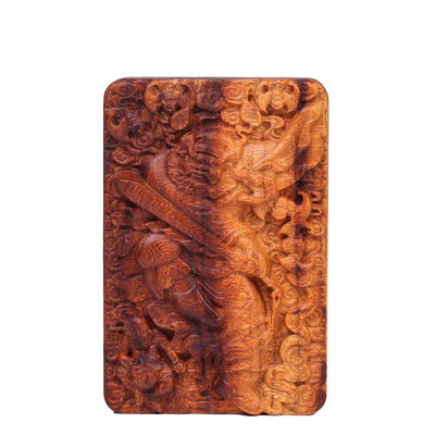 雷击桃木钟馗吊坠招财转运护身