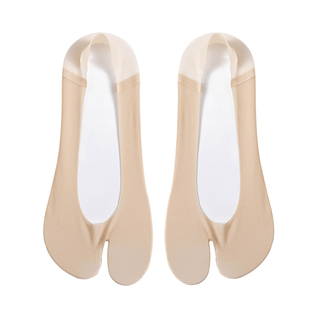 分趾冰丝隐形船袜女薄款浅口不掉跟袜套二指棉底袜套高跟鞋羊蹄袜