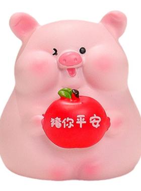 蕊杰装饰办公可爱猪囡囡装饰摆件