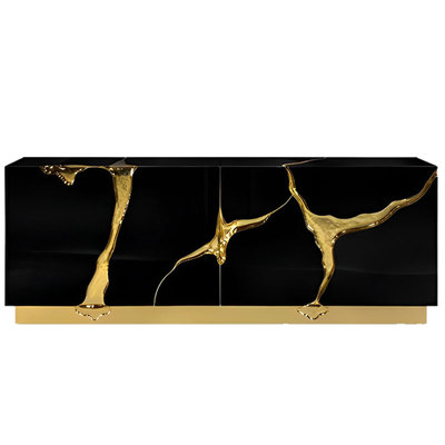 Bocadolobo轻奢不锈钢餐边柜