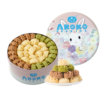AKOKO经典小花曲奇560g