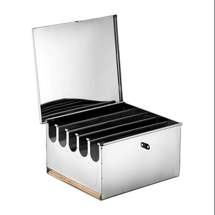 不锈钢刀架厨房带盖刀箱置物架有盖刀箱酒店大刀座菜刀收纳盒商用