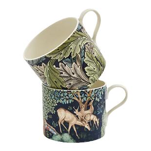 现货英国Spode Morris&Co系列陶瓷马克杯咖啡杯情侣对杯礼盒送礼