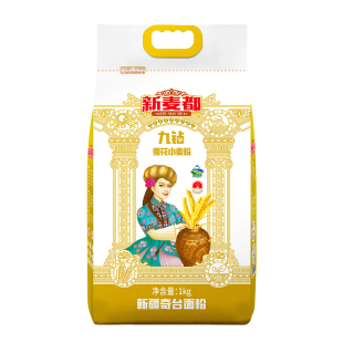 新麦都新疆台奇九钻雪花小麦粉2斤*2袋