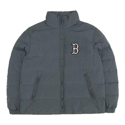 印花防风羽绒服休闲外套MLB