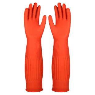 手套加长橡胶家务洗碗女洗衣服防水耐用乳胶橡胶工作劳保耐磨长款