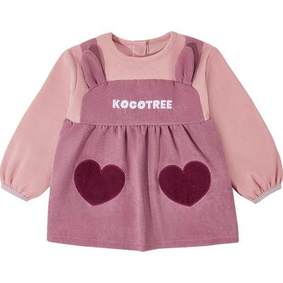 绅士公主风儿童灯芯绒罩衣