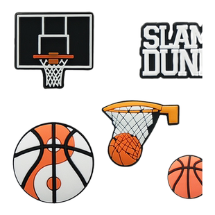 Mkop洞洞鞋配饰高级感鞋扣配件篮球篮筐进球鞋花适配Crocs/Cross