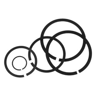 止动环无耳轴承用卡环50锰钢弹性挡圈扁卡簧外卡C型扣环M30-￠250