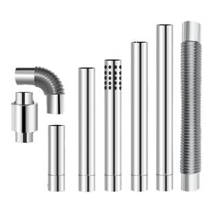 燃气热水器排烟管烟囱壁挂炉烟筒天然气不锈钢排气管防风罩加长60