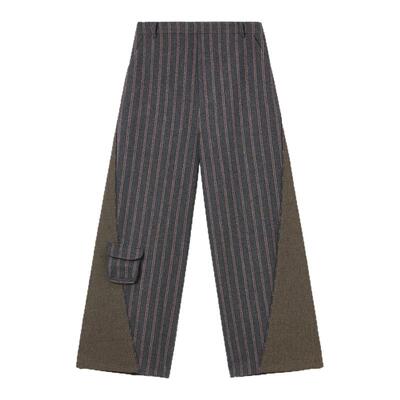 COTEMP拼接运动长裤阔腿裤