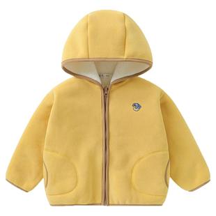 右欧男童奥粒绒冬装外套儿童秋冬款加厚童装上衣冬季加绒宝宝衣服