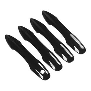 适用于丰田卡罗拉锐放锋兰达雷凌门外把手保护盖烤漆黑拉手框改装