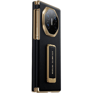 适用华为MateXTS手机壳三折叠XT翻盖新款真皮中轴保护XTS非凡大师S全包边框防摔男外壳Mate腕带支架MateXT女