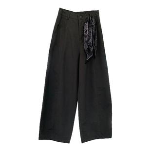 率性日杂风！牛津纺轻量工装休闲裤女进口棉立裁阔腿宽松直筒裤秋