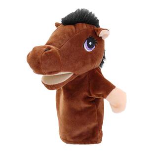 可张嘴的想小马手偶道具嘴巴能动毛绒玩具安抚玩偶幼儿园早教用