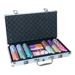 德州扑克筹码币套装黏土筹码铝盒箱麻将代币赌注积分片棋牌室专用