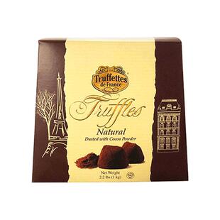 进口 法国乔慕Truffettes松露形原味/黑巧克力送女友生日节日礼物